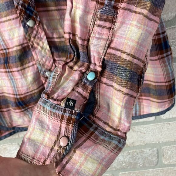 Scotch and Soda western Plaid Button Down Blouse shirt
Linen blend Sz S - Picture 4 of 10